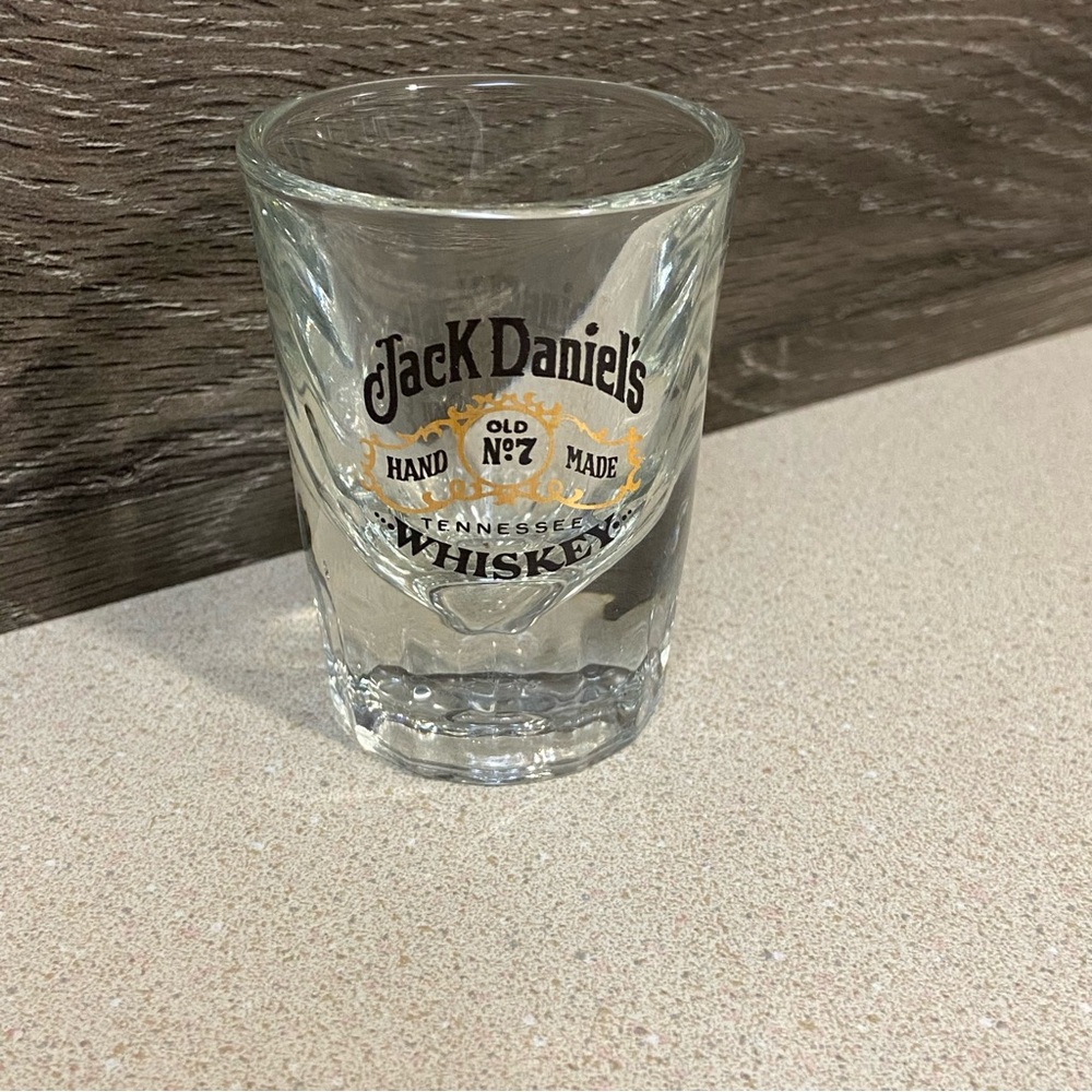 Vintage Jack Daniel’s Old No. 7 Hand Made Tennessee Whiskey Shot Glass